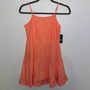 Art Class Eyelet Dress Peach Medium (7/8)